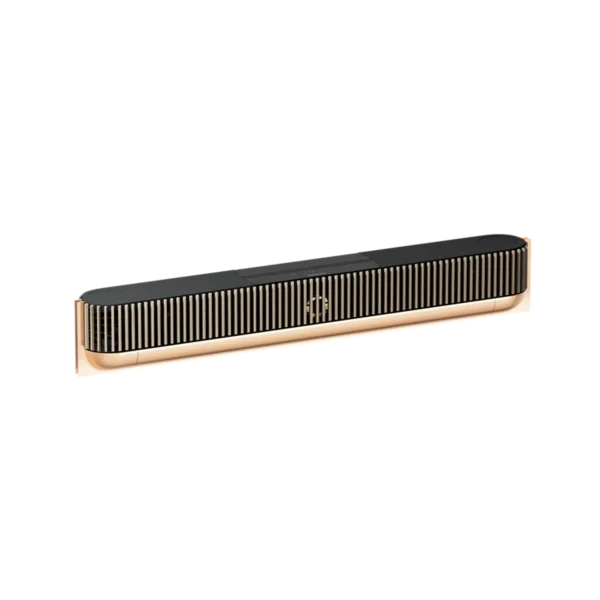 Barre de son d'exception Bang & Olufsen Beosound Theatre Gold Tone et chêne clair - Esprit Grand Théâtre Bordeaux.
