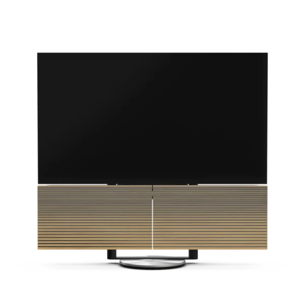 Installation de luxe Bang & Olufsen Beovision Harmony 83 Gold Tone Light Oak chez Esprit Grand Théâtre Bordeaux.