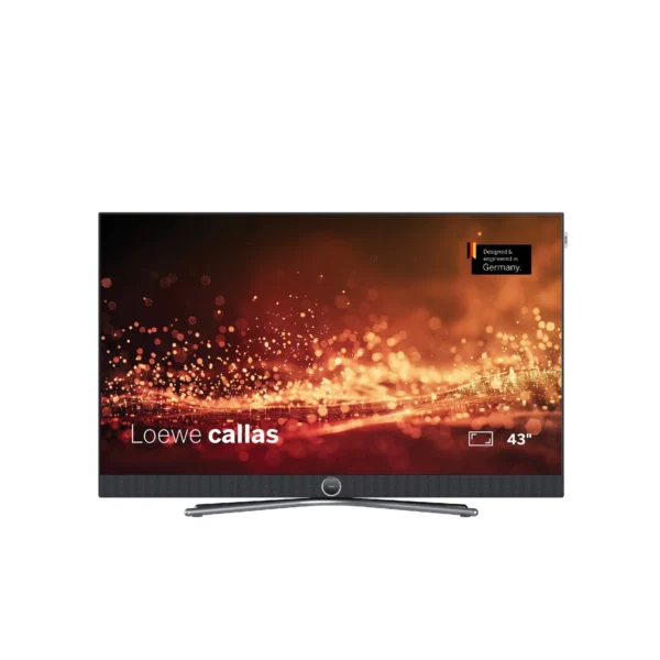 Téléviseur Loewe Callas 43 pouces, écran OLED design, disponible au showroom Esprit Grand Théâtre Bordeaux.