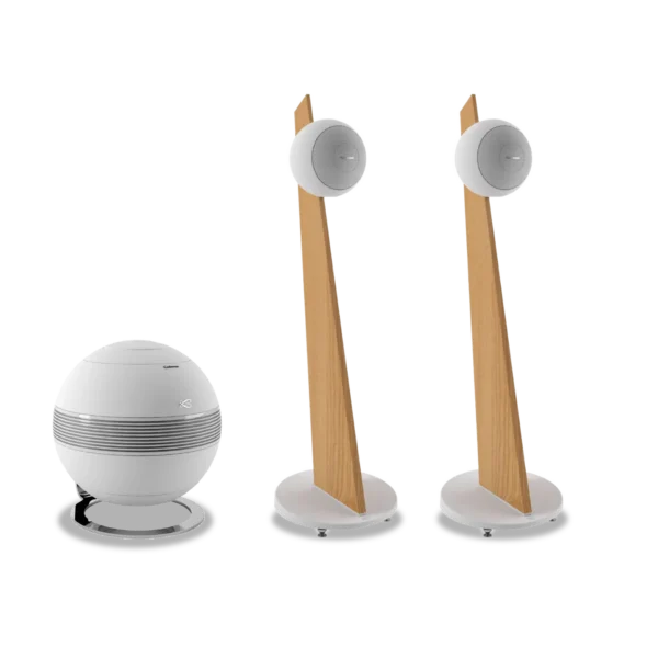 Enceintes colonne Cabasse Riga 2 blanches et caisson de basses The Pearl Sub - EGT Bordeaux