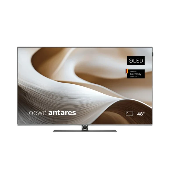 Téléviseur Loewe Antares 42 pouces, écran OLED 4K Ultra HD, disponible au showroom Esprit Grand Théâtre Bordeaux.